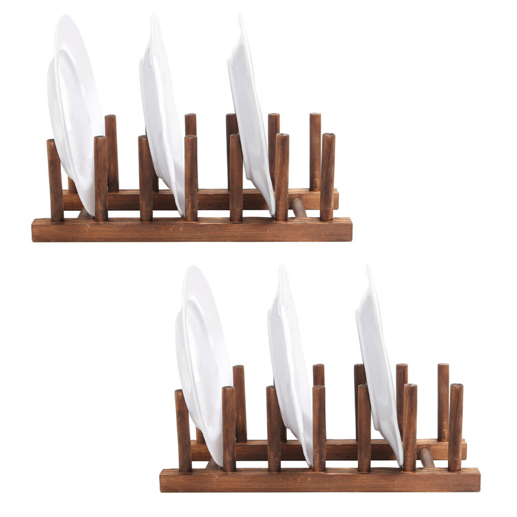 MyGift Wood Dish Rack & Reviews Wayfair